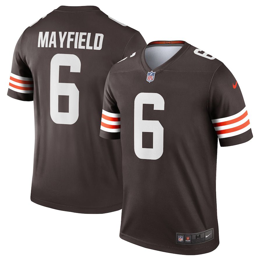 Men Cleveland Browns #6 Baker Mayfield Nike Brown Legend Player NFL Jersey